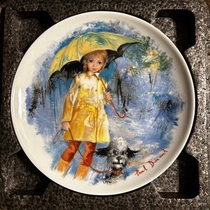 Limoges collector plate Christine et Fife, new